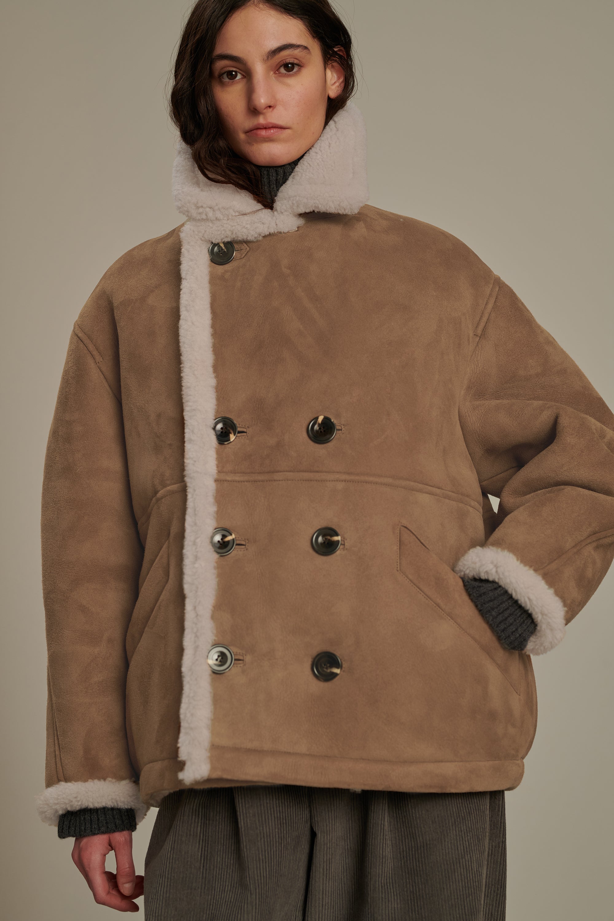 Shearling Coat for Women Soeur