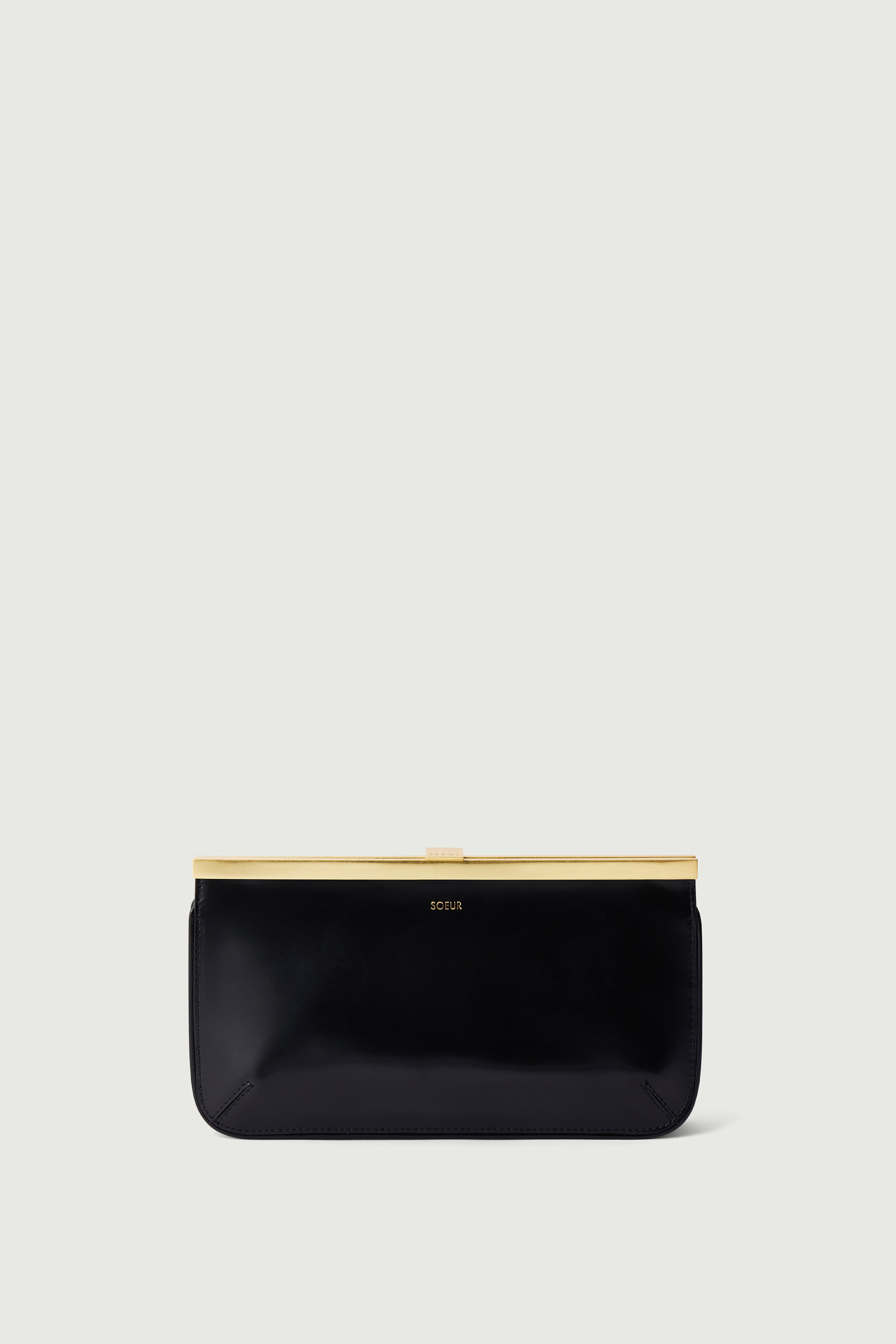 Pochette Asmar Noir Cuir Femme